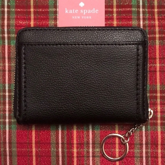 Brand New Kate Spade Dani Black Genuine Leather Patterson Drive Zippered Wallet - Picture 5 of 12